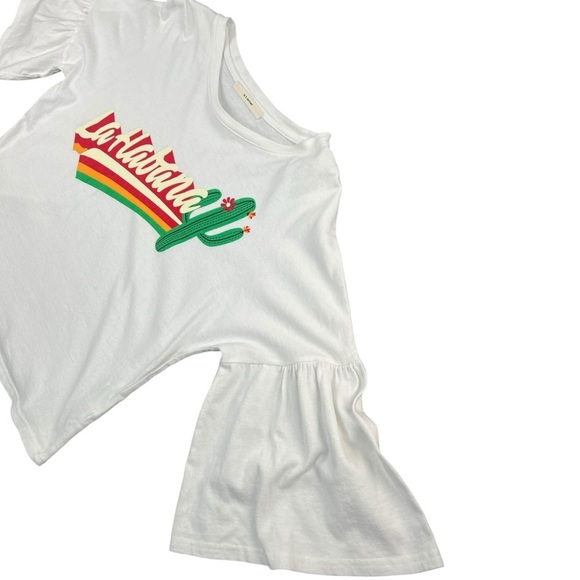 a.t.corner Women’s Flared Sleeve Graphic Blouse In Size Small ~ New Korean Brand - Picture 3 of 6